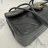 Chanel V-Stitch Turnlock Shoulder Bag