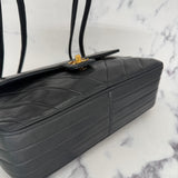 Chanel V-Stitch Turnlock Shoulder Bag