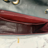 Chanel V-Stitch Turnlock Shoulder Bag