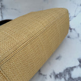 Rare Chanel Straw Bag with Wooden Handles