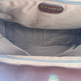 Rare Chanel Straw Bag with Wooden Handles