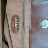 Rare Chanel Straw Bag with Wooden Handles