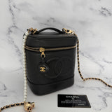 Chanel Vintage Caviar Vanity Case