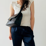 Chanel V-Stitch Turnlock Shoulder Bag