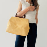Rare Chanel Straw Bag with Wooden Handles