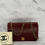 Rare Chanel Classic Full Flap in Burgundy