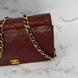 Rare Chanel Classic Full Flap in Burgundy
