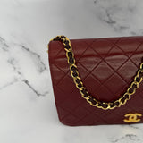 Rare Chanel Classic Full Flap in Burgundy
