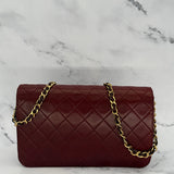 Rare Chanel Classic Full Flap in Burgundy