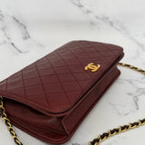 Rare Chanel Classic Full Flap in Burgundy