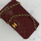 Rare Chanel Classic Full Flap in Burgundy