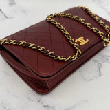 Rare Chanel Classic Full Flap in Burgundy