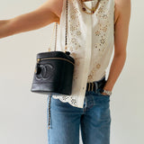 Chanel Vintage Caviar Vanity Case
