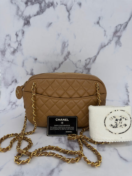 Iconic Chanel Camera Bag in Beige