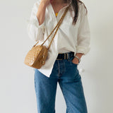 Iconic Chanel Camera Bag in Beige