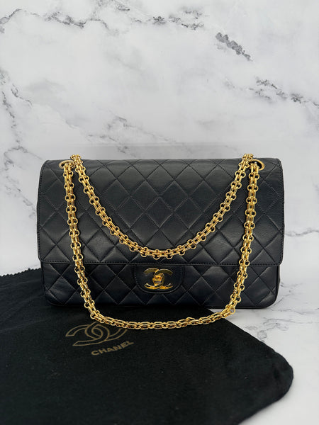 Chanel Timeless Double Flap in Navy