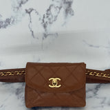 Rare Chanel Belt Bag in Caramel Brown