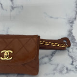 Rare Chanel Belt Bag in Caramel Brown