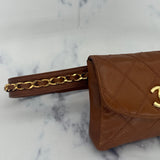Rare Chanel Belt Bag in Caramel Brown