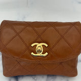Rare Chanel Belt Bag in Caramel Brown