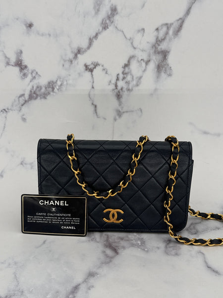Chanel Timeless Full Flap in Navy