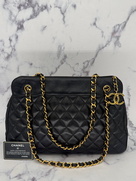 Chanel Matelasse Tote with CC Charm