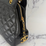 Chanel Matelasse Tote with CC Charm