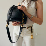Chanel Decacoco lambskin drawstring bag