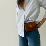 Rare Chanel Belt Bag in Caramel Brown