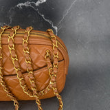 Rare Chanel Camera Bag in Caramel Brown