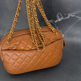Rare Chanel Camera Bag in Caramel Brown