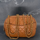 Rare Chanel Camera Bag in Caramel Brown