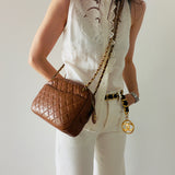 Rare Chanel Camera Bag in Caramel Brown