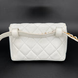 Chanel Matelasse Belt Bag in White