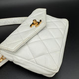 Chanel Matelasse Belt Bag in White