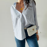Chanel Matelasse Belt Bag in White