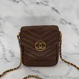 Rare Chanel Coco Mark Envelope Bag in Caviar