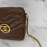 Rare Chanel Coco Mark Envelope Bag in Caviar