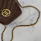 Rare Chanel Coco Mark Envelope Bag in Caviar