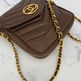 Rare Chanel Coco Mark Envelope Bag in Caviar