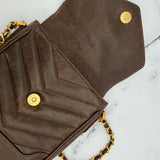 Rare Chanel Coco Mark Envelope Bag in Caviar