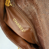 Rare Chanel Coco Mark Envelope Bag in Caviar