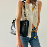 Chanel Iconic Double Chain CC Tote Bag
