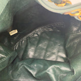Rare Chanel Gabrielle Bucket Bag in Green