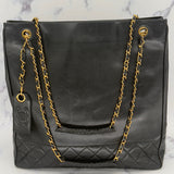Chanel Maxi Tote with Leather Charm