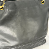 Chanel Maxi Tote with Leather Charm