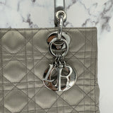 Rare Dior Medium Lady Dior in Pearl Grey