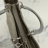 Rare Dior Medium Lady Dior in Pearl Grey