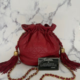 Chanel Matelasse Bucket Bag in Red