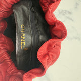Chanel Matelasse Bucket Bag in Red
